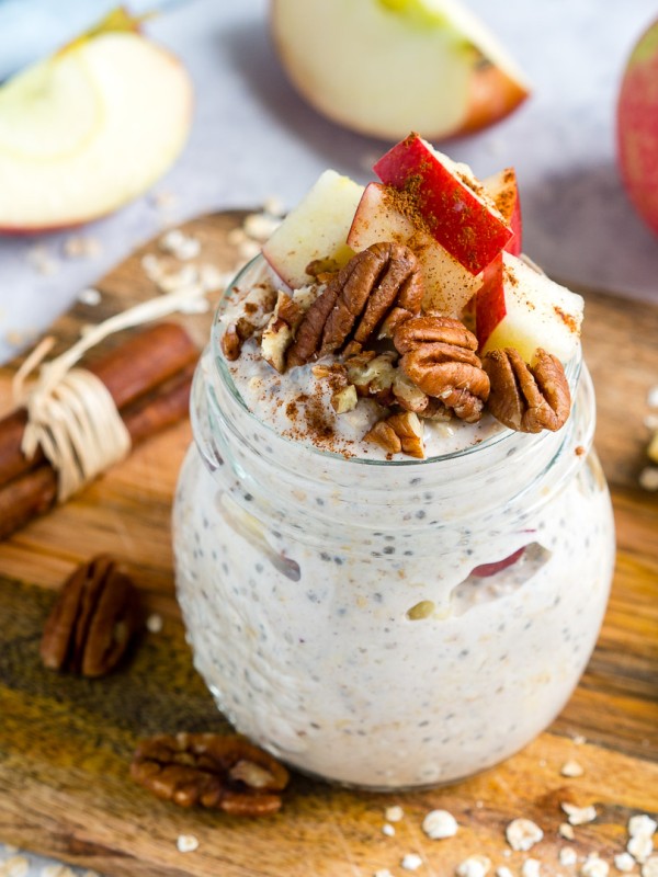 Apple Pie Overnight Oats Clean Eating