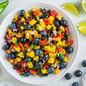 Clean Eating Mango Blueberry Salsa