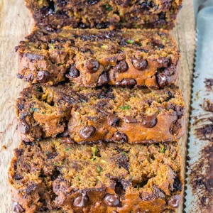 Chocolate Pumpkin Spice Zucchini Bread Snacks