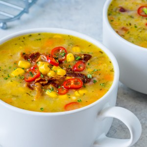 Clean Food Crush Slow Cooker Corn Chowder