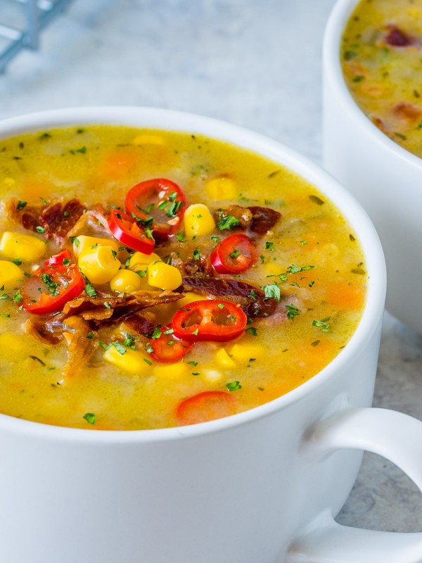 Clean Food Crush Slow Cooker Corn Chowder