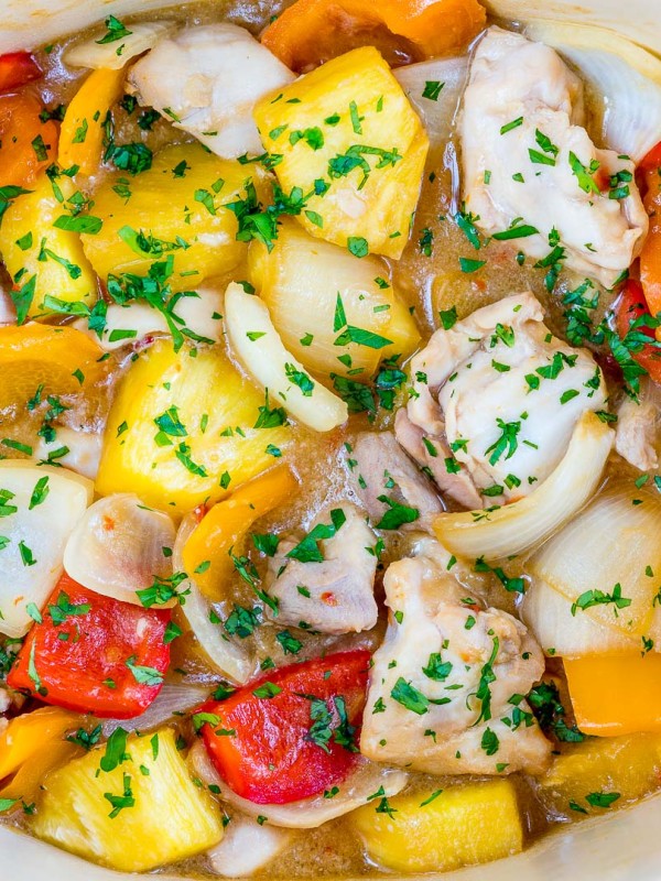 CleanFoodCrush Slow Cooker Hawaiian Pineapple Chicken
