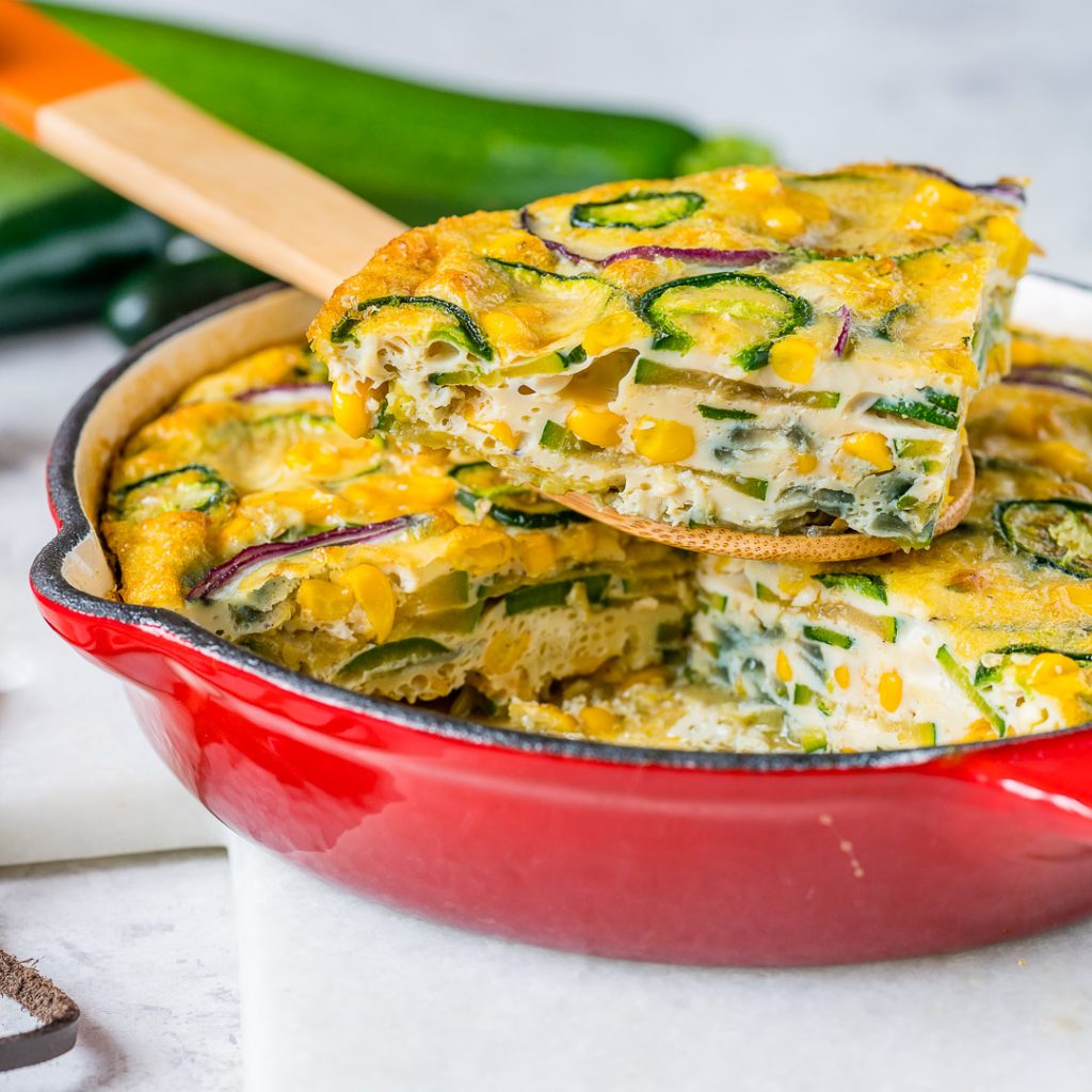 Spicy Jalapeño Zucchini Frittata Healthy Breakfast
