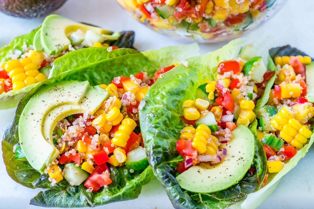 These Creative Quinoa Salsa Lettuce Boats Will Make You Happy! Clean