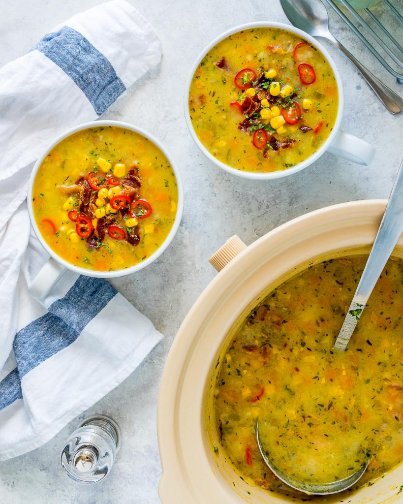 Dairy Free Slow Cooker Corn Chowder