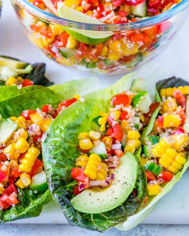 These Creative Quinoa Salsa Lettuce Boats Will Make You Happy! Clean