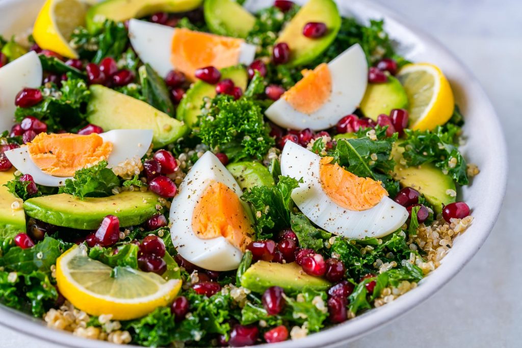 Egg, Quinoa and Kale Salad Recipe
