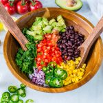 Fiesta Honey + Lime Kale Salad CleanFoodCrush Recipe
