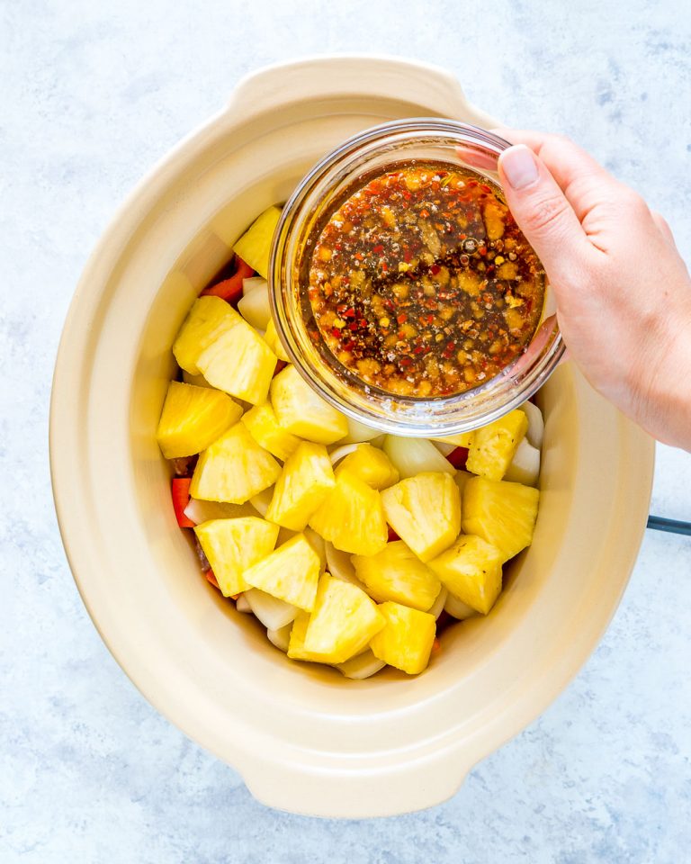 Slow Cooker Hawaiian Pineapple Chicken is a Quick Clean Eating Win