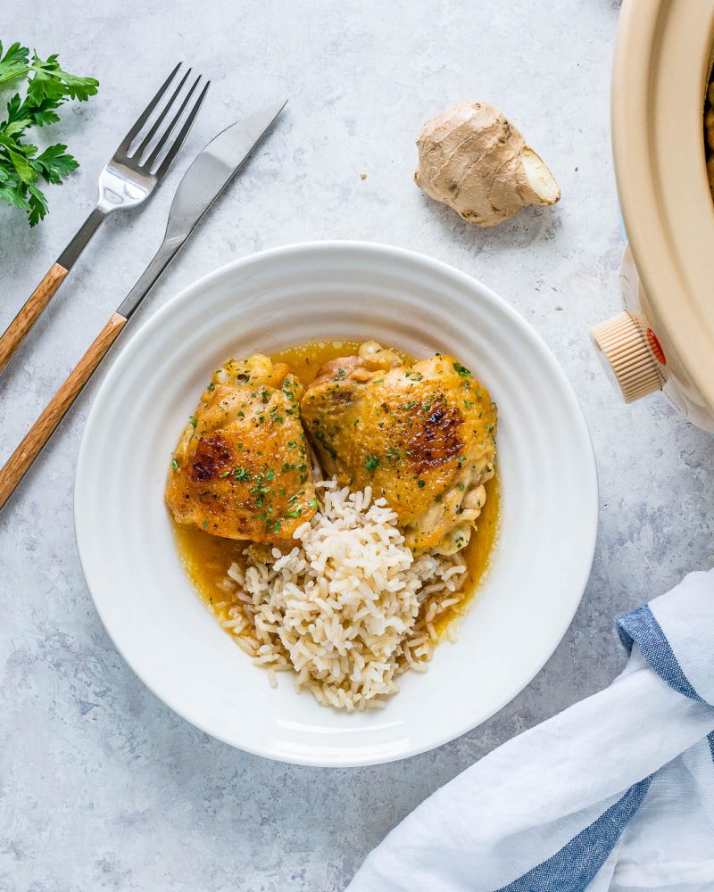 Easy Slow Cooker HoneyGarlic Chicken for Clean Eating Success! Clean