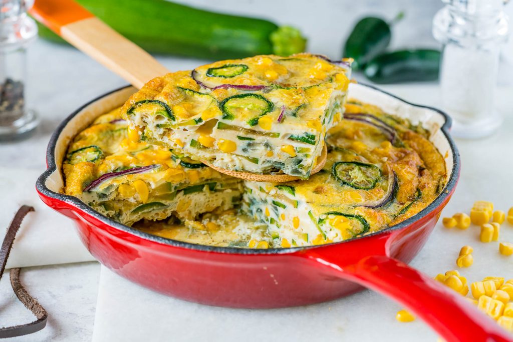 Spicy Jalapeño Zucchini Frittata Recipe