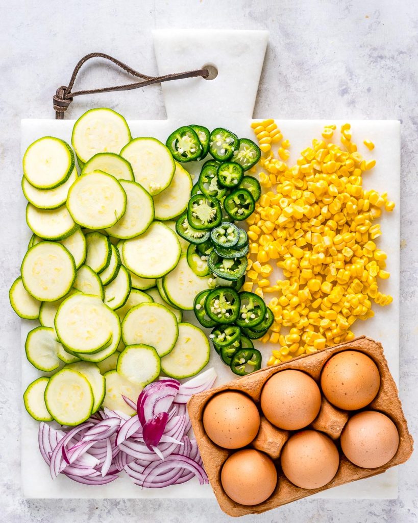 Spicy Jalapeño Zucchini Frittata Ingredients