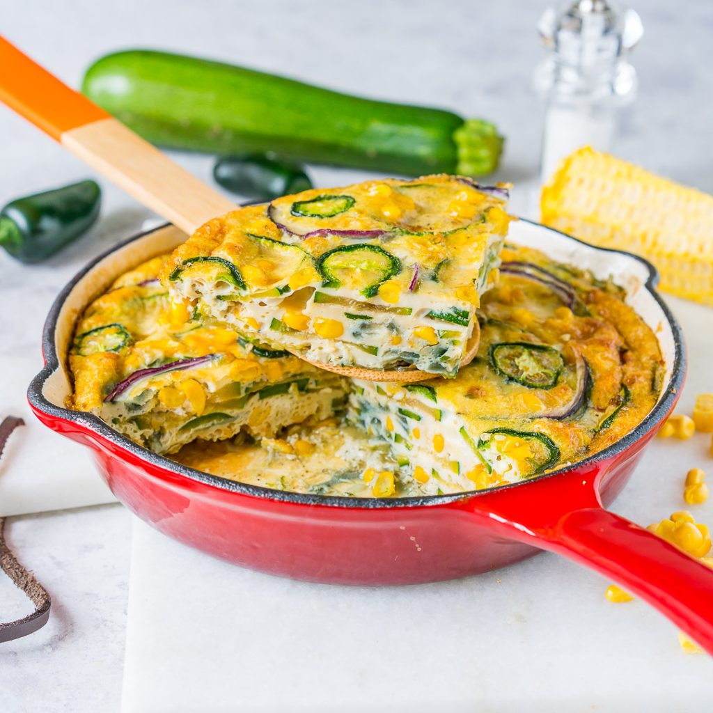 Breakfast Spicy Jalapeño Zucchini Frittata