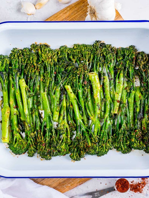 Tangy-Honey Roasted Broccolini Recipe