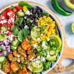 Best Avocado-Lime Shrimp Taco Salad Recipe
