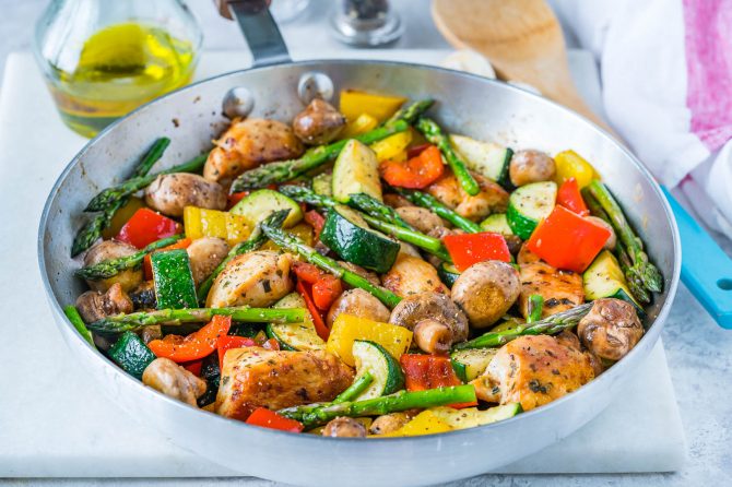 One Pan Italian Chicken Skillet is a NEW 20 Minute Dinner Idea! | Clean ...