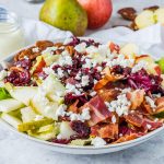 CleanFoodCrush Chopped Autumn Salad + Creamy Homemade Dressing Recipe