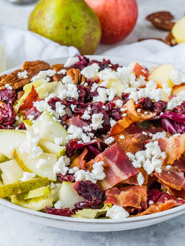 CleanFoodCrush Chopped Autumn Salad + Creamy Homemade Dressing Recipe