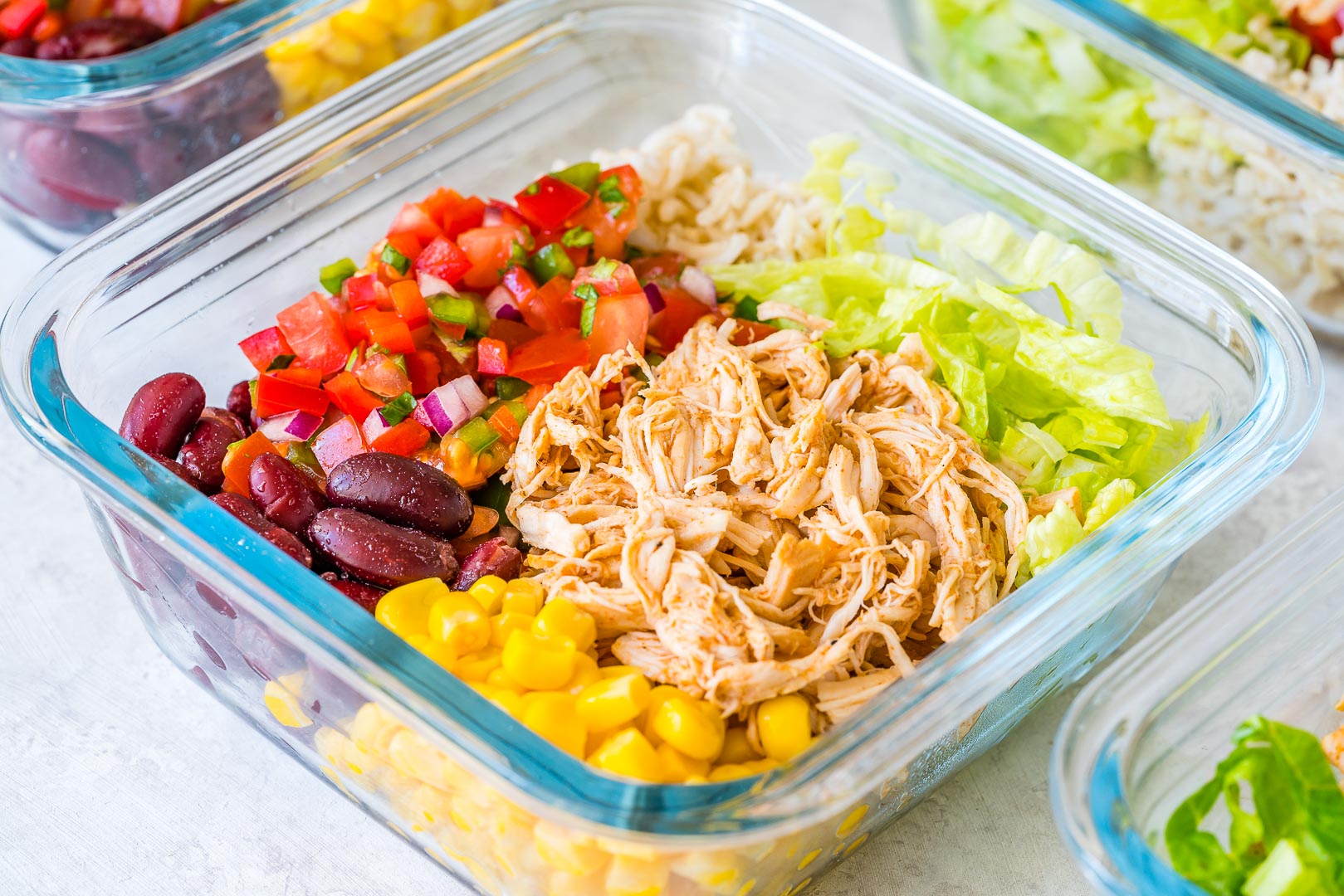 Crockpot Chicken Burrito Bowls for Clean Eating Meal Prep Win! | Clean ...