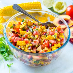 Eat Clean 10 minute Peach Salsa