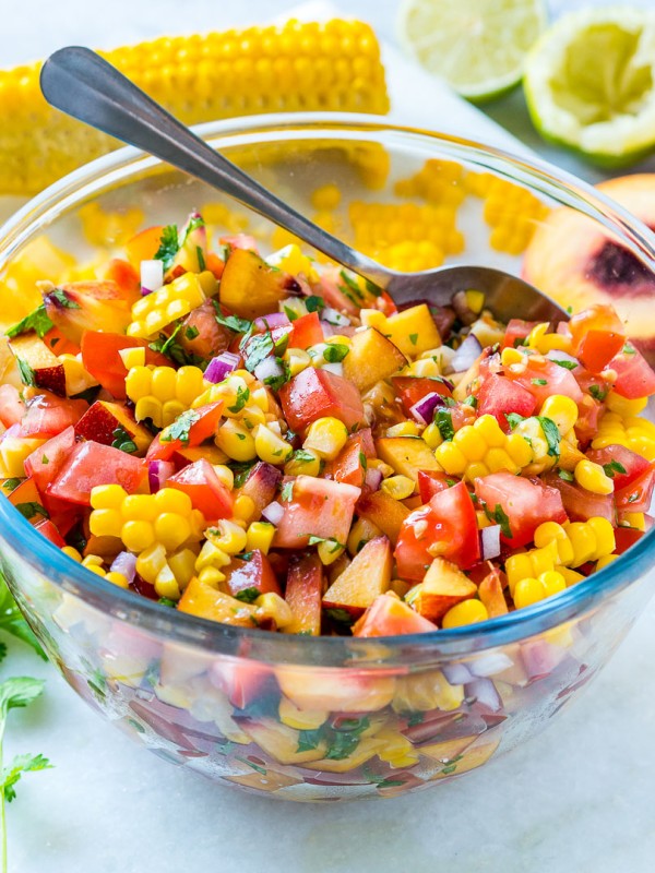 Eat Clean 10 minute Peach Salsa
