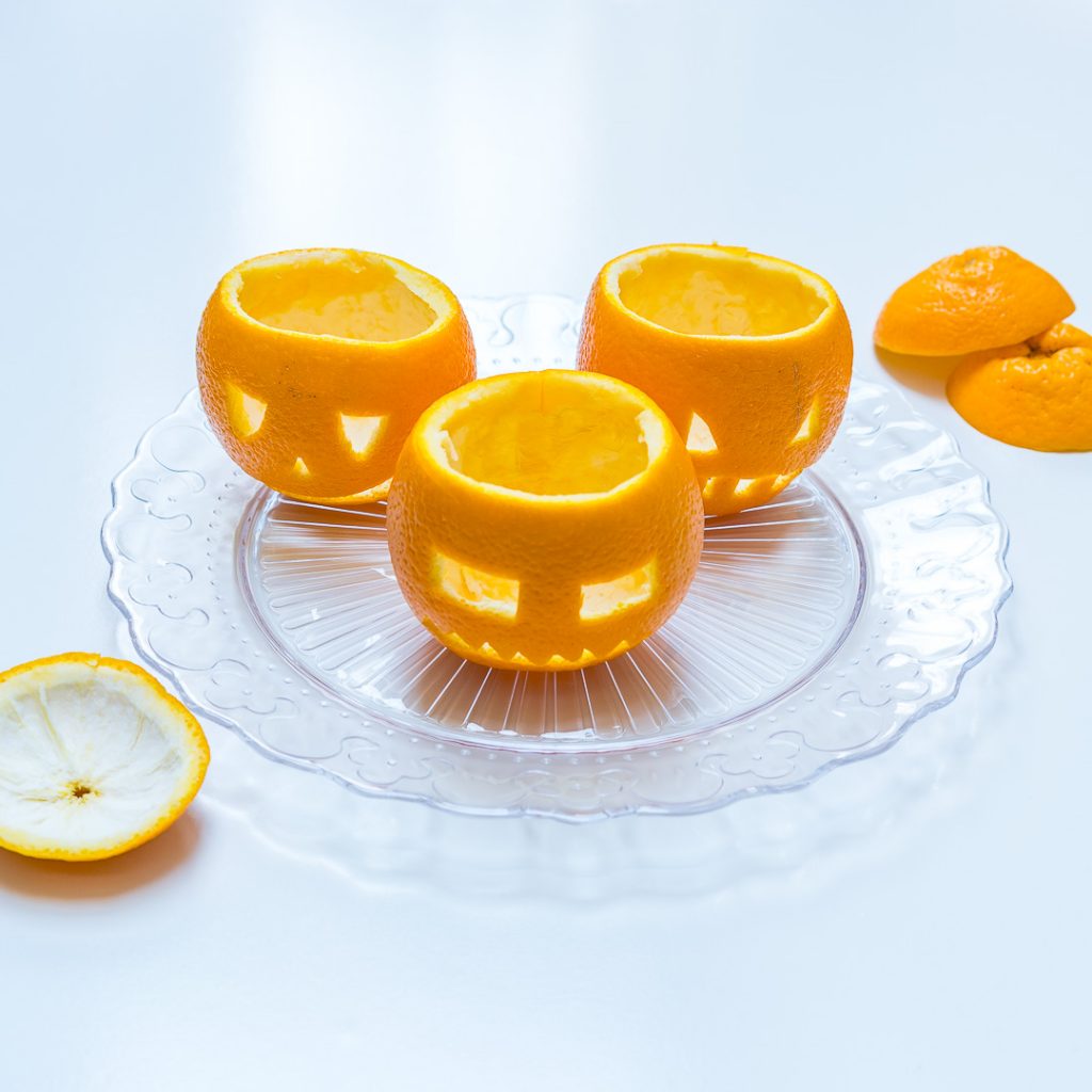 Orange filled Jack-O-Lanterns Snacks