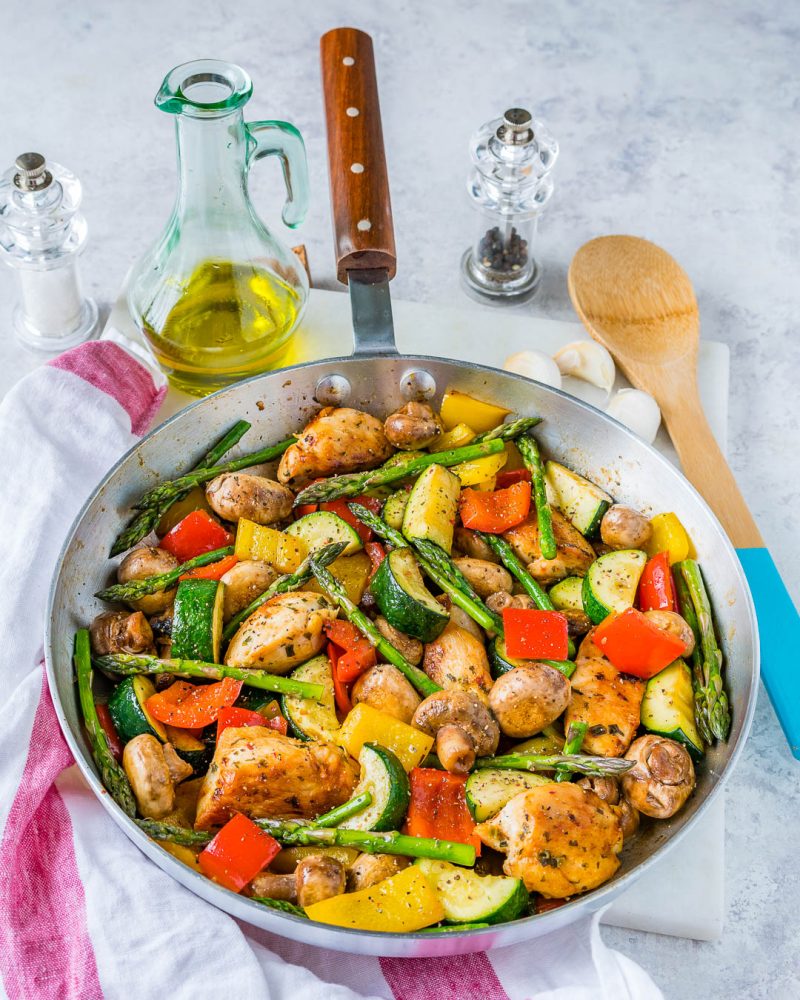One Pan Italian Chicken Skillet is a NEW 20 Minute Dinner Idea! | Clean ...