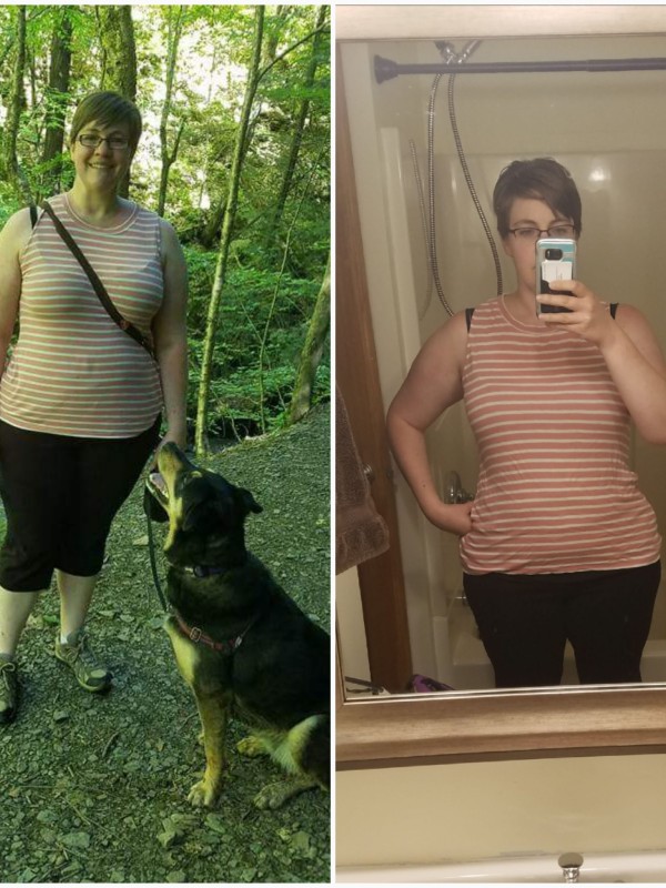 Kristi Before and After Clean Eating