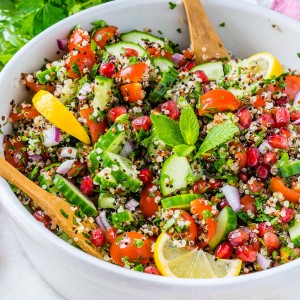 Loaded Lemony Quinoa Tabbouleh CleanFoodCrush