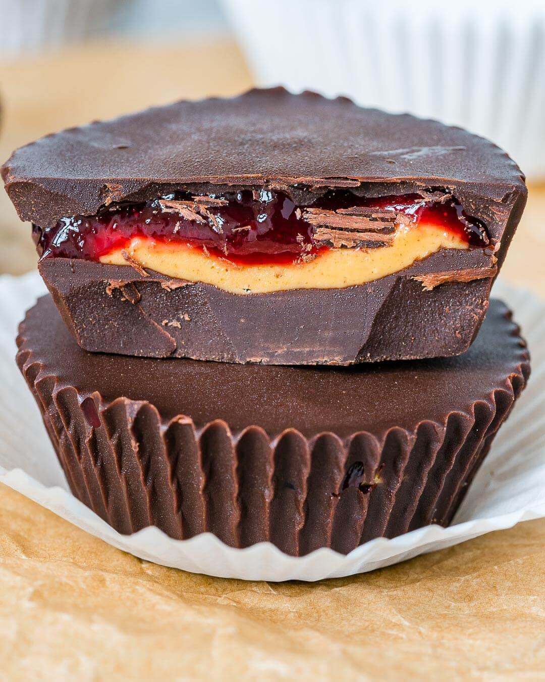 PB & J Chocolate Cups Clean Recipe