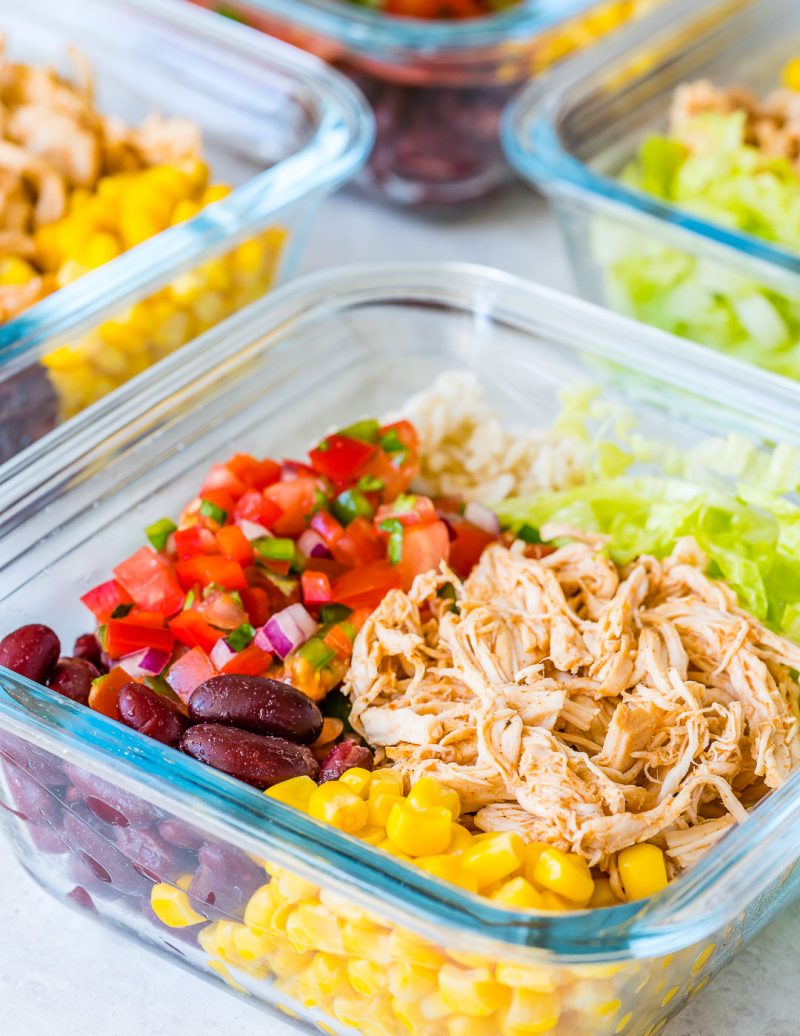 Crockpot Chicken Burrito Bowls for Clean Eating Meal Prep Win! | Clean ...