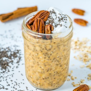 Healthy Pumpkin spice overnight oats