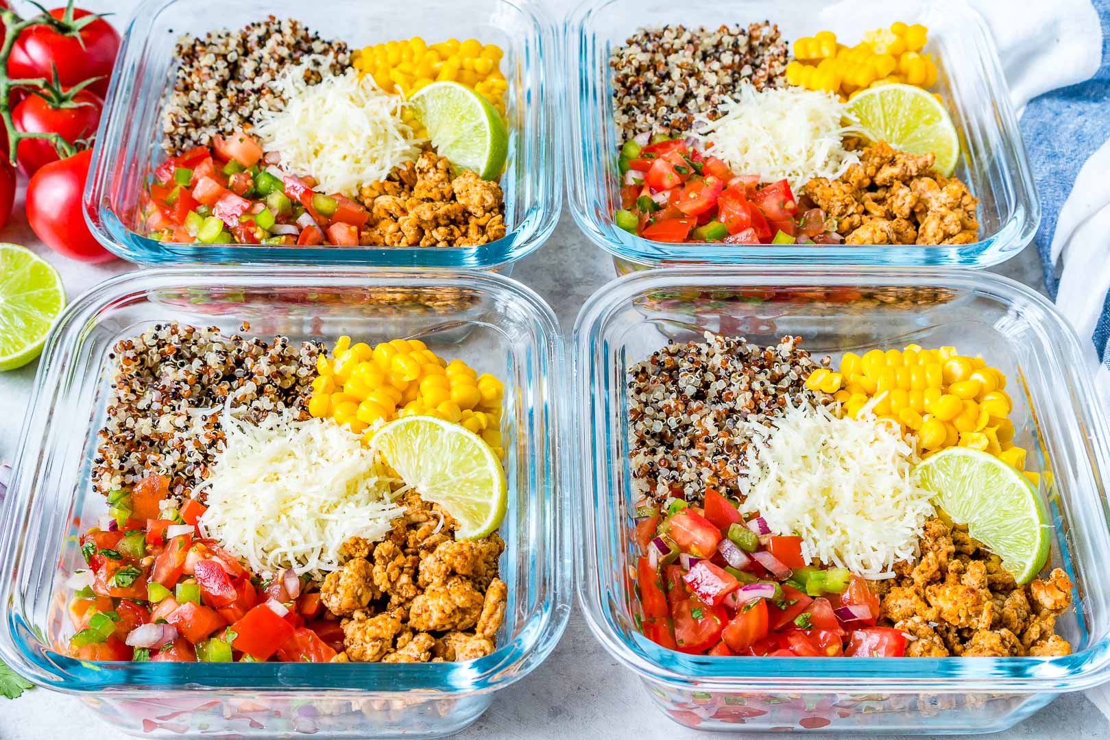 Taco #MealPrep Energy Bowls are Clean Eating Approved! | Clean Food Crush