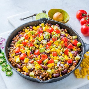 Clean Tex-Mex Hearty Turkey Rice Skillet Recipe