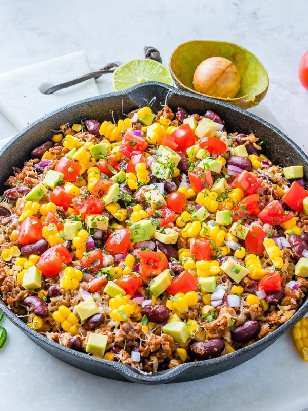 Clean Tex-Mex Hearty Turkey Rice Skillet Recipe
