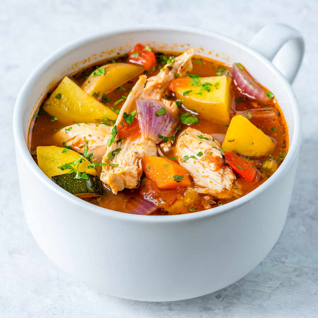 Eat Clean with this Hearty Slow Cooker Chicken Stew! | Clean Food Crush