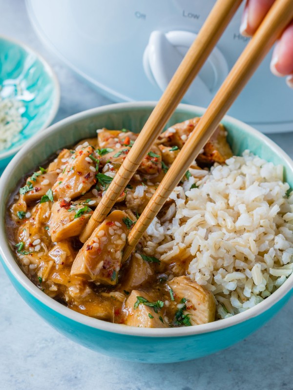 Eat Clean Tangy Crockpot Sesame Chicken