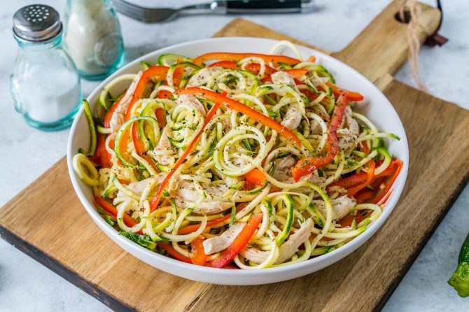 Eat Clean and Lower Inflammation with Turkey Zucchini Noodle Salad ...