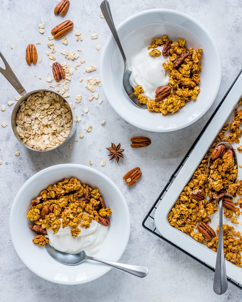 Rise and Shine with Pumpkin Pie Granola for Breakfast! | Clean Food Crush