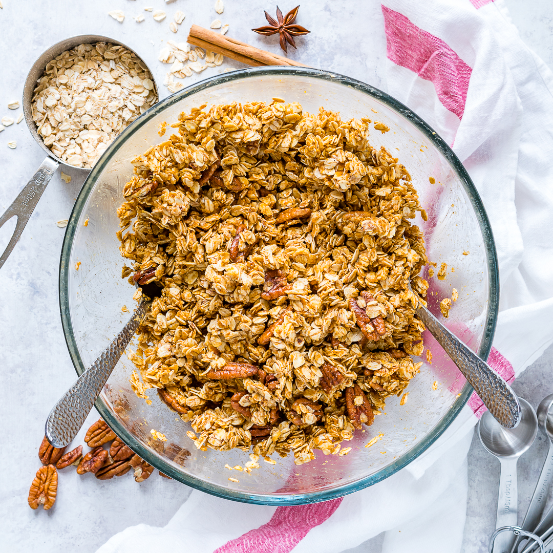 Rise and Shine with Pumpkin Pie Granola for Breakfast! Clean Food Crush