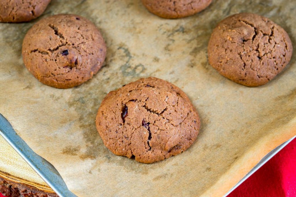 Clean Eating Cranberry Double Chocolate Cookies