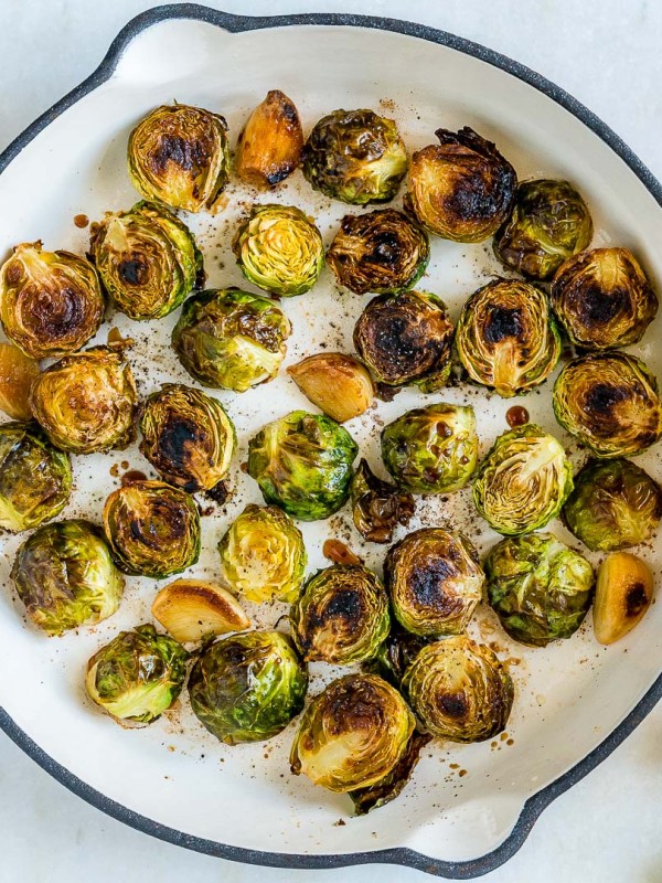 Clean Eating Simple 3 Ingredient Roasted Brussels Sprouts