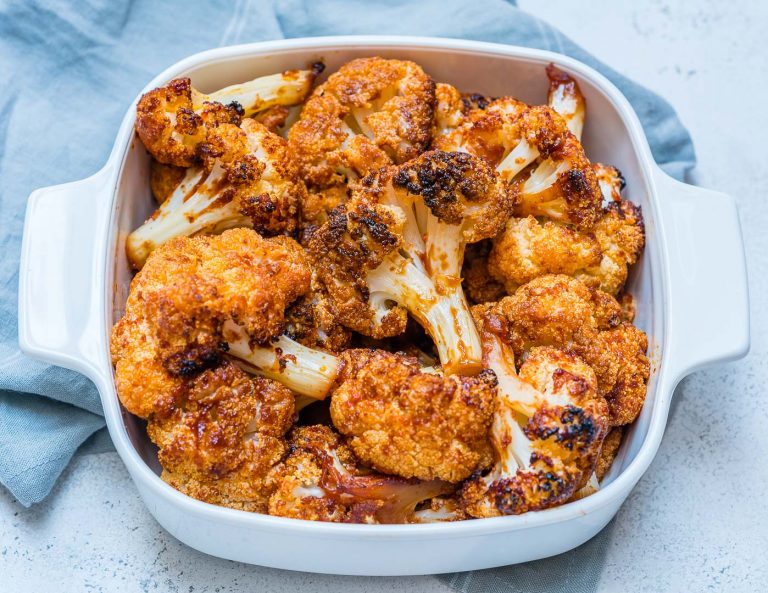 These Crispy + Tangy Bbq Cauliflower Bites Are Epic (clean Eating 