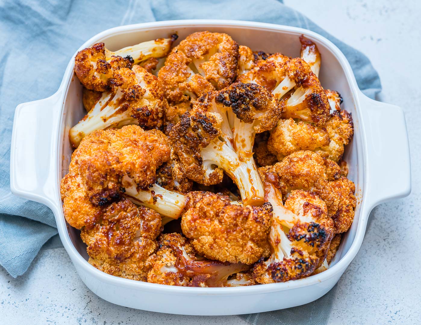 These Crispy + Tangy BBQ Cauliflower Bites are EPIC (Clean Eating ...