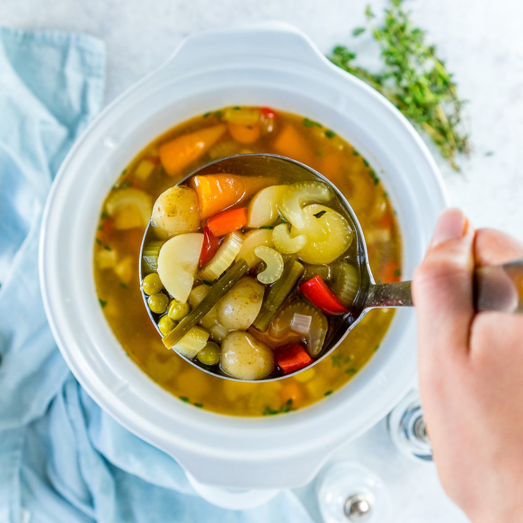 Cold Flu Nourishing Crockpot Vegetable Soup