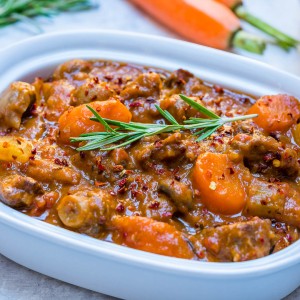 Clean Eating Crockpot Beef + Sweet Potato Stew