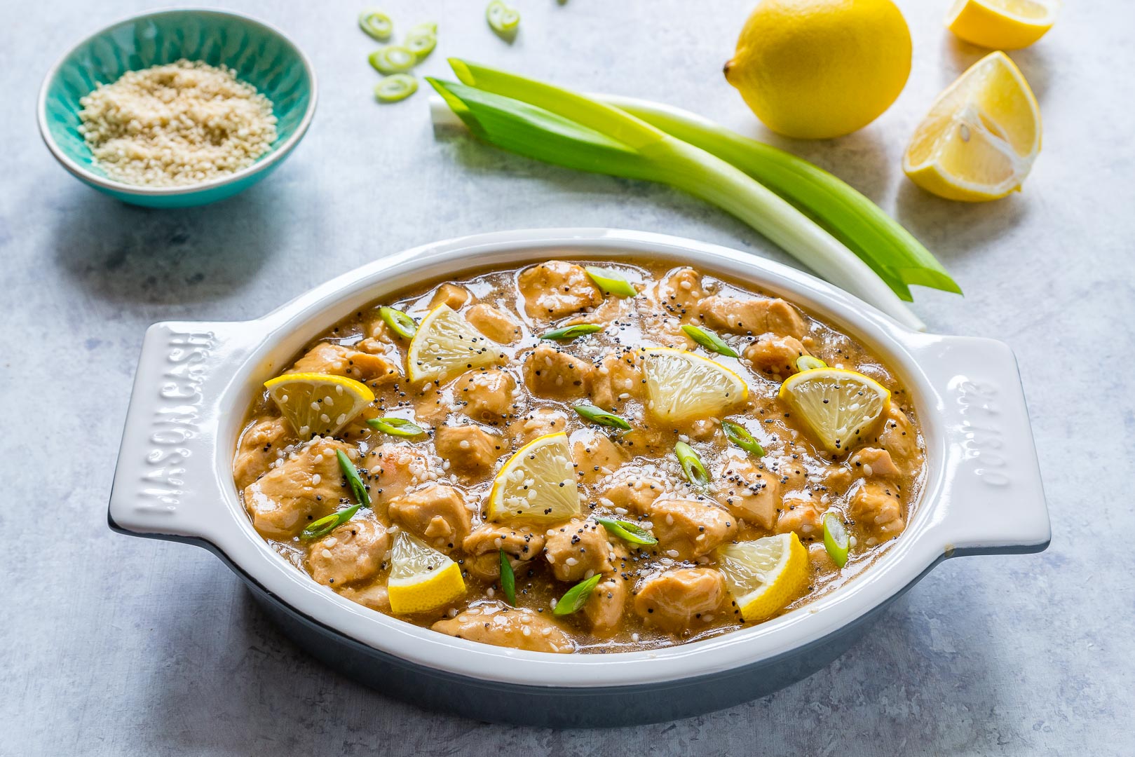 Clean Eating Crockpot Skinny Lemony Chicken