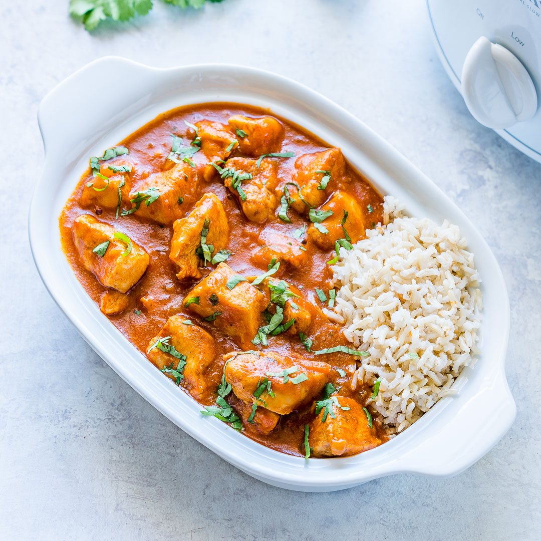 Warming SlowCooker Chicken Tikka Masala (Clean Eating Style!) Clean