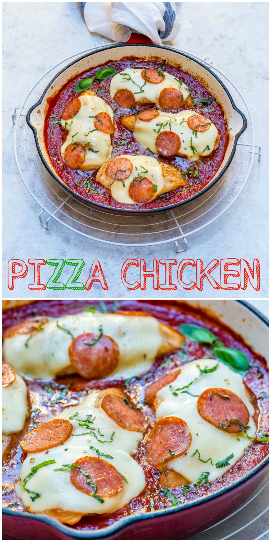 Healthy Pizza Baked Chicken
