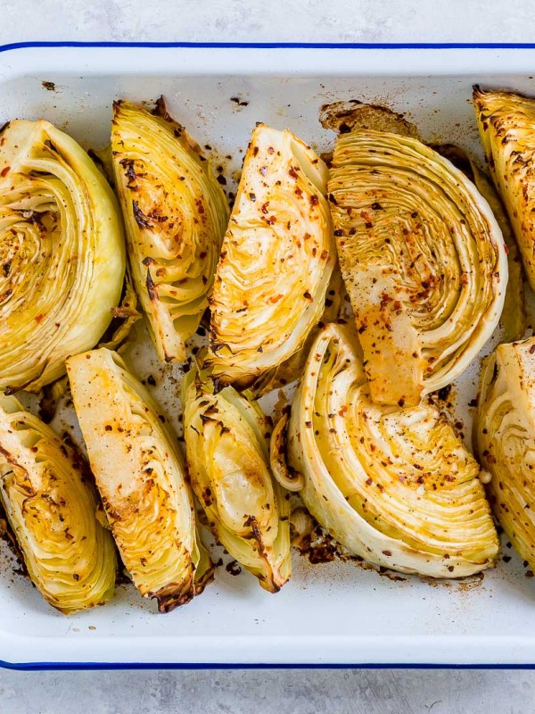 Eat Clean Lemon Roasted Green Cabbage